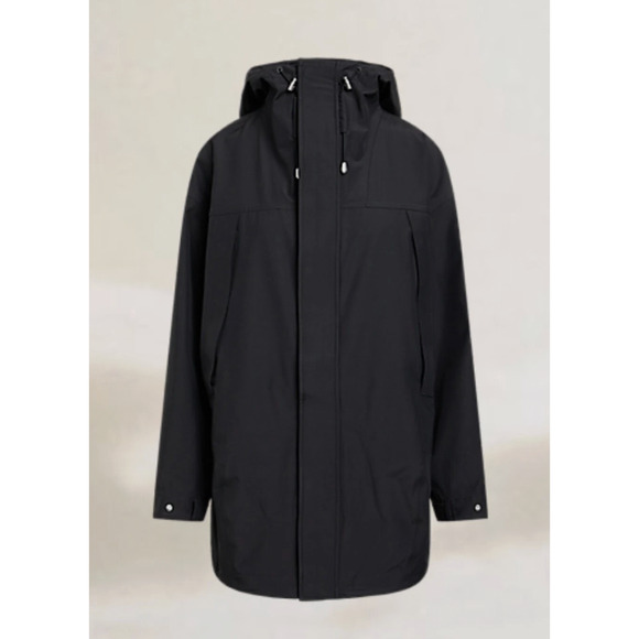 NEW! Ralph Lauren RLX $498 Rain Coat Hooded Windbreaker Jacket Black Medium - Picture 15 of 16